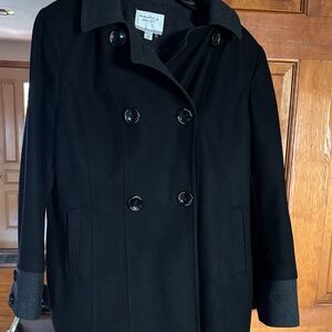 Nautica Women's Classic Black Peacoat